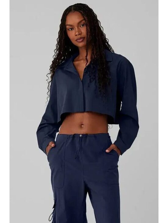 Other - Alo Yoga Cropped Take Me Out Button Up Jacket